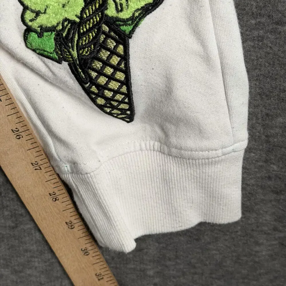 CivilizeD Mens S Mint White Jogger Pant Embroidered Ice Cream Streetwear Hip Hop